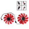 2x Wentylator chłodzenie wiatrak do XFX RX 570 4GB 8GB FDC10U12S9 0.45A 85m