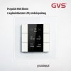 Przycisk KNX 55mm 6-polowy biały z LCD