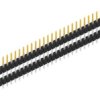 Pin header, 30 pole, pitch 2.54 mm, straight, black, SL509730S