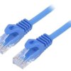 Patch cord U/UTP, Cat 6, RJ45 wtyk z obu stron, linka, CCA, 3m PP6U-3M/B