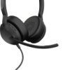 Jabra Evolve2 50 Słuchawki nauszne przewód, Bluetooth stereo czarny redukcja szumów mikrofonu, Wyciszanie hałasów zestaw