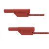 Measuring lead with (4 mm lamella plug, straight) to (4 mm lamella plug, straight), 2 m, black, PVC, CAT III, VSFK 8701 / 2.5 /