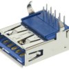 Molex Złącze USB Kąt prosty USB typu A Otwór przelotowy Żeńskie 1-portowe USB 3.0