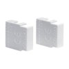Hager KZN023 End Cap for 3 Phase Bar White 1pc