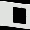 Compartment door, rectangular, sheet steel, (W x H x D) 1000 x 550 x 25 mm, light gray, for built-in installation devices, 8PQ20