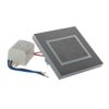 Plafon Parma 2 2Xgu10 + 1Xled Cct Kwadrat Czarny Lp-0612/2C Square Bk Light...