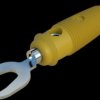 Laboratory cable lug, cable lug 4-7 mm to screw connection, yellow, CAT O, 930584103