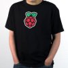 Kids Black Raspberry Pi Logo T-shirt [discontinued]
