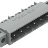 Pin header, 5 pole, pitch 5 mm, angled, gray, 231-465/040-000
