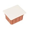 Puszka podtynkowa 96x118x70mm z pokrywą pomarańczowa GW48003