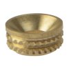 ForgeFix 100SCS8B Screw Cup Sockets Solid Brass Polished No. 8 Bag 100