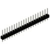 Pin header, 20 pole, pitch 2.54 mm, straight, black, SL 11 124 20 Z