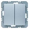 KNX Przycisk podwójny płaski RF quicklink alu mat B.7 85656283