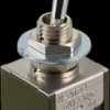 Toggle switch, metal, 2 pole, latching, On-Off-On, 6 A/125 VAC, 4 A/30 VDC, silver-plated, MN23SS4W01