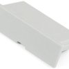 Cover, closed, PC, (L x W x H) 52 x 16 x 10 mm, gray, for DIN rail enclosure, 1597DINCOV11GY