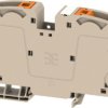 Through terminal block, push-in connection, 35 mm², 125 A, 8 kV, dark beige, 2742060000