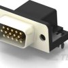 TE Connectivity Złącze D-sub PCB 15-pinowe Kąt prosty 2.29 mm Pitch Do montażu na płytce drukowanej Męski Mocowanie do