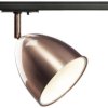 Lampa do systemu szynowego, wysokonapięciowego SLV PARA CONE 14 1002875 1-fazowy GU10 miedziany