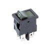 Marquardt 1855.0108 4A IP40 Illuminated Rocker Switch DPST Green Solder Tag