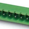 Pin header, 5 pole, pitch 5.08 mm, angled, green, 1926044