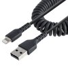 Kabel USB Złącze A USB A Złącze B Lightning dł. 0.5m Wytrzymały kabel Apple Lightning USB 2.0 kolor: Czarny