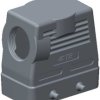 Housing, size HB10, die-cast aluminum, M32, angled, clip locking, IP65, T1230100132-000