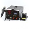 Stacja lutownicza 3w1 hotair grotowa + zasilacz 15V/1A WEP 853DA