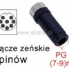 Złącze M12 8-pin; proste; żeńskie; śrubowe