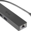 Adapter sieciowy i-tec i-Tec USB-C Slim HUB 3-Port mit Gigabit Ethernet Adapter 10 / 100 / 1000 MBit/s USB-C®