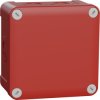 Safety junction box, 105 x 105 x 55 mm, Ø 25 mm, no. of entries: 13, red, IP55, ENN05175