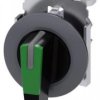 Napęd przełącznika 30mm 3poz dł pióro z samopowrotem czarny-zielony możliwe podświetlenie metal SIRIUS ACT 3SU1062-2EM40-0AA0