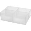 Compartment insert kit, transparent, (W x D) 220 x 160 mm, EINSATZ 80 4XBA7-1, package with 4 pieces