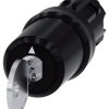 Przełącznik obrotowy kluczykowy 3-pozycyjny Chwilowy IP20, IP66, IP67, IP69, IP69K Siemens przycisków: 2 klucz: Okrągłe