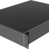 Aluminum enclosure, (L x W x H) 89 x 422 x 559 mm, black (RAL 9005), IP32, RM2U1922VBK