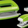 55612054 NeXXt WOW mini stapler and mini hole puncher set, green