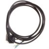 Przewód przyłączeniowy W-2 3x1,0 mm2 czarny z wtyczką kątową 3m 51.927