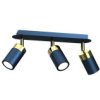 Lampa Sufitowa Joker Navy Blue/Gold 3Xgu10 Mlp7724 Milagro