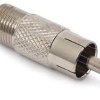 Adapter - przejściówka F gniazdo / RCA wtyk