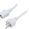 Kabel: 3X1,5Mm2, Cee 7/7 (E/F) Wtyk,Iec C19 Żeński, 5M, 16A Lt312+549 3X1.5...