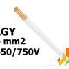 Przewód LGY 6,0 mm2 biały (450/750V) jednożyłowy linka H07V-K (krążki 100m) 11093131 NKT