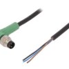 1415869 Kabel do czujników/automatyki, M8, Ilość pinów: 3, kątowe, 10m, wtyk, 4A