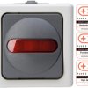 561656007 BLUE ELECTRIC control switch, grey