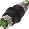 VK000039, Adapter, M8 żeński 4pin prosty, M8 męski 3pin prosty, 24V, -25-85C, IP67