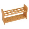 Eisco Labs Beechwood Test Tube Rack, 12 Tube Capacity, 1 1/8" (28mm) Holes