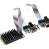 Karta szeregowa, D-sub, 9-pinowy, l. portów: 2, magistrala: Mini PCI Express