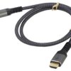 GOOBAY-PLUS-64993 Kabel HDMI 2.0 HDMI wtyk,z obu stron PVC tekstylny Dł: 1m