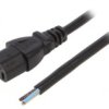 Sn31-3/10/1Bk Kabel: 3X1mm2, Iec C13 Żeński, 1M, 10A, 250V