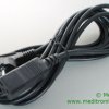Kabel zasilający długość 5m wtyk Unischuko na gniazdo IEC C19