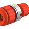 Gniazdo bananowe Żeński Wypustka typ Gniazdo bananowe Czerwony 10A Staubli rozmiar 2mm