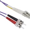 Kabel światłowodowy, średnica: 50/125μm, OM3 Wielomodowy, Fioletowy, LC/ST